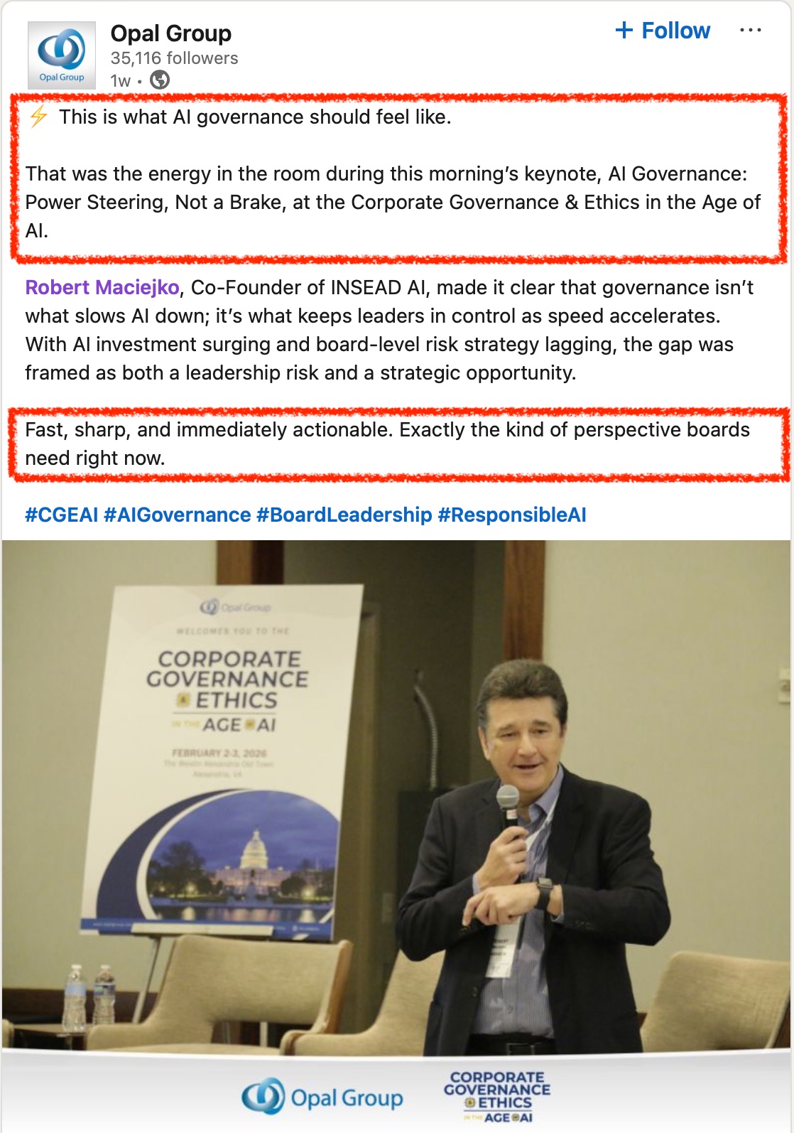 Opal Group review — Fast, sharp, and immediately actionable